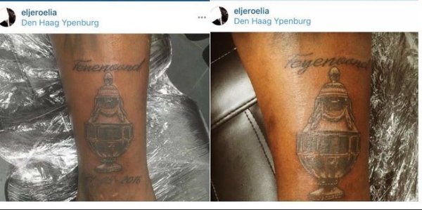 Elia, che figura: l&#8217;ex Juve sbaglia il tatuaggio