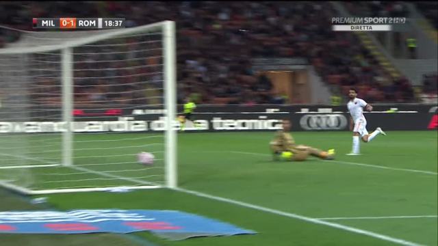 Milan-Roma 1-3 Zampa