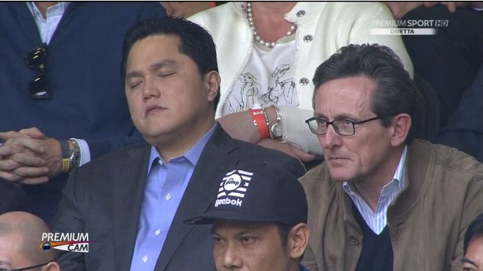 Inter-Empoli: Thohir si appisola in tribuna (Video)