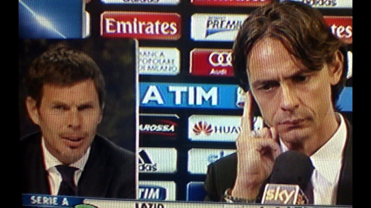 Boban lite con Inzaghi a Sky dopo Milan Sampdoria 1 1 (gol Soriano De Jong )