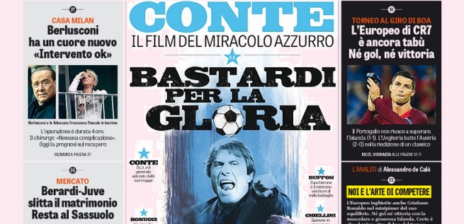 Rassegna stampa mercoledì 15 giugno 2016: prime pagine Gazzetta, Corriere e Tuttosport