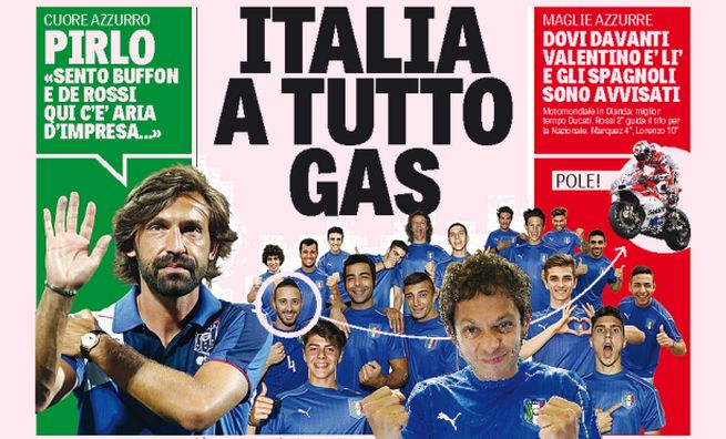 Rassegna stampa domenica 26 giugno 2016: prime pagine Gazzetta, Corriere e Tuttosport