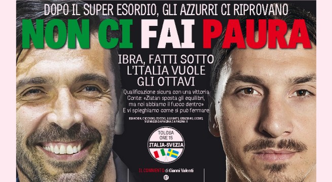 Rassegna stampa venerdì 17 giugno 2016: prime pagine Gazzetta, Corriere e Tuttosport