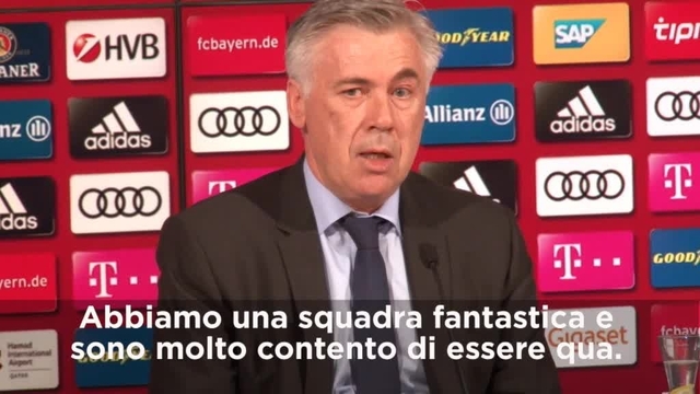 Bayern Monaco: le prime parole in tedesco di Ancelotti (Video)