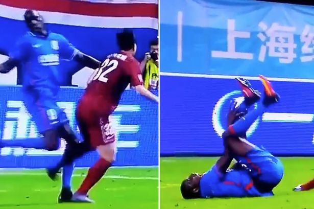 Demba Ba: gamba spezzata nel campionato cinese (Video)