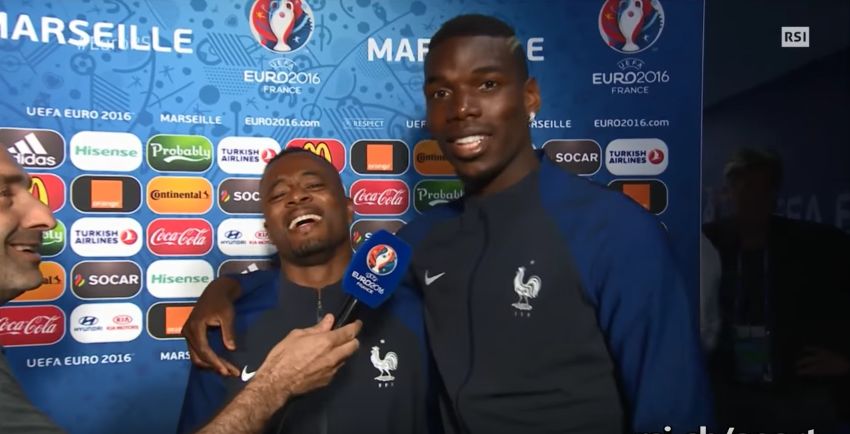 Euro 2016: Evra e Pogba show post-partita (Video)