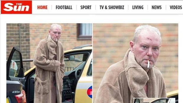 Gascoigne nudo ubriaco