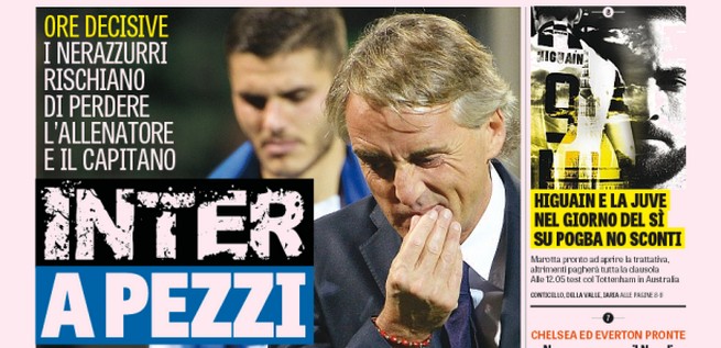 Rassegna stampa martedì 26 luglio 2016: prime pagine Gazzetta, Corriere e Tuttosport