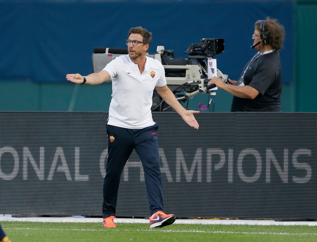 Roma, Di Francesco: &#8220;Importante l&#8217;amichevole contro la Juve&#8221;