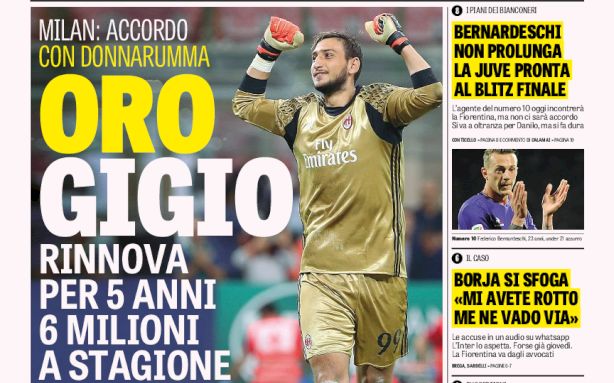 Rassegna stampa: prime pagine Gazzetta, Corriere e Tuttosport di martedì 4 luglio 2017