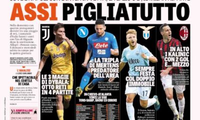 rassegna stampa sportiva 18 settembre 2017