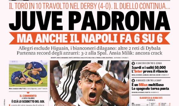 Rassegna stampa: prime pagine Gazzetta, Corriere e Tuttosport di domenica 24 settembre 2017