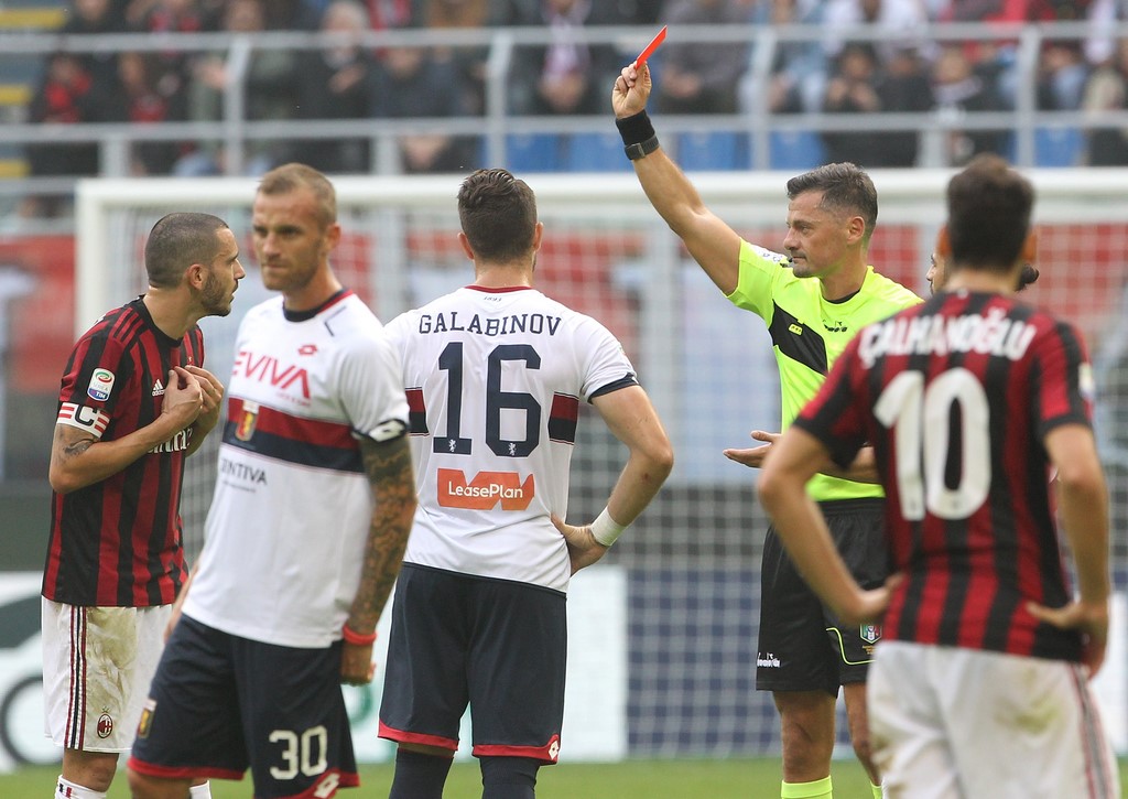 bonucci espulso milan genoa