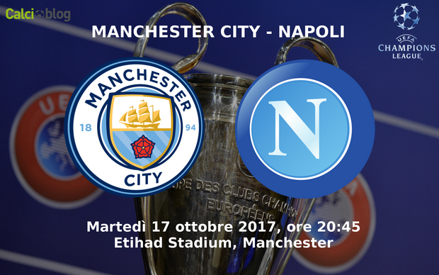 Manchester City – Napoli 2-1 | Diretta Champions League | Risultato Finale | Gol di Sterling e G. Jesus e rigore di Diawara