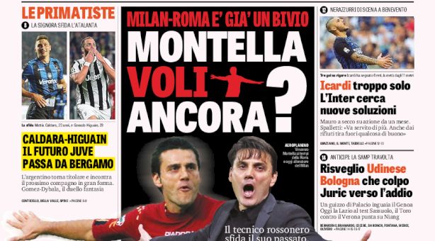 Rassegna stampa: prime pagine Gazzetta, Corriere e Tuttosport di domenica 1 ottobre 2017