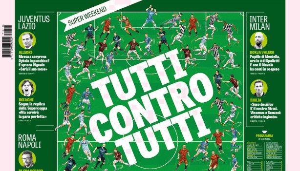 Rassegna stampa: prime pagine Gazzetta, Corriere e Tuttosport di sabato 14 ottobre 2017