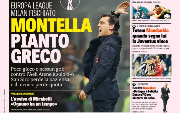 Rassegna stampa: prime pagine Gazzetta, Corriere e Tuttosport di venerdì 20 ottobre 2017