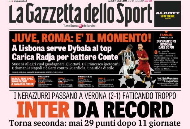 rassegna stampa 31 ottobre 2017