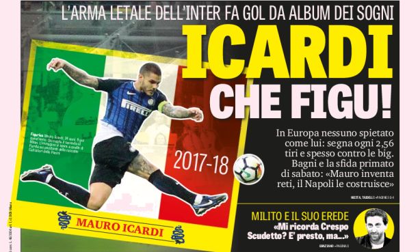 Rassegna stampa: prime pagine Gazzetta, Corriere e Tuttosport di martedì 17 ottobre 2017