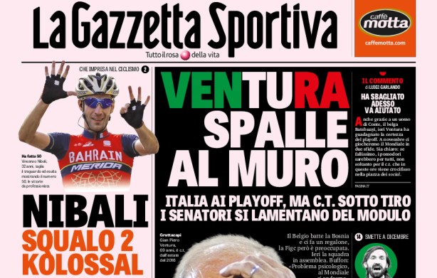 Rassegna stampa: prime pagine Gazzetta, Corriere e Tuttosport di domenica 8 ottobre 2017