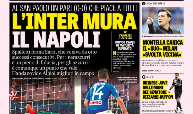 Rassegna stampa: prime pagine Gazzetta, Corriere e Tuttosport di domenica 22 ottobre 2017