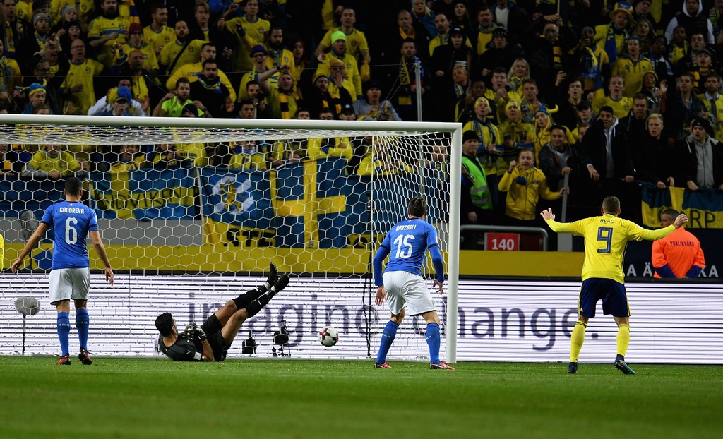 Svezia-Italia 1-0: highlights, video gol e pagelle