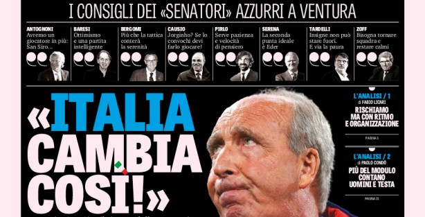 Rassegna stampa: prime pagine Gazzetta, Corriere e Tuttosport di domenica 12 novembre 2017