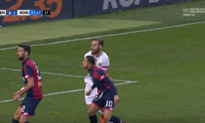 de rossi schiaffo lapadula