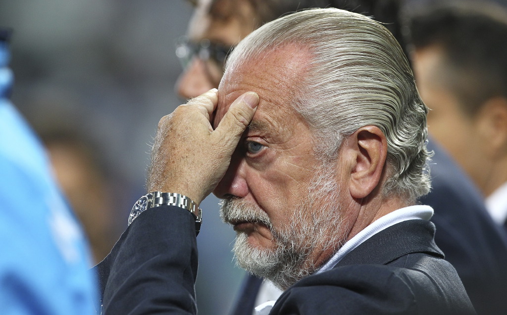 Napoli, De Laurentiis: &#8220;Scudetto? Meglio essere primi alla fine&#8221;