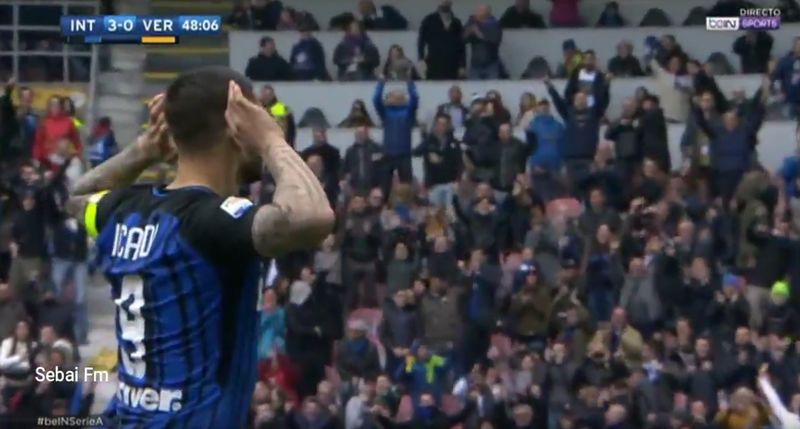 Serie A, risultati 30a giornata e classifica: doppietta di Icardi contro il Verona, la Juve allunga sul Napoli