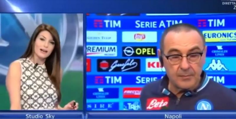 [VIDEO] Ilaria D&#8217;Amico confonde Sarri con un ultrà del Napoli scomparso