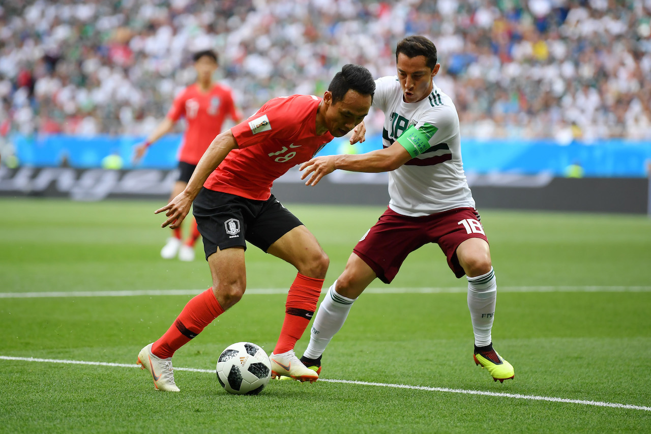 Video Corea Del Sud-Messico 1-2: i gol di Vela, Hernandez e Son