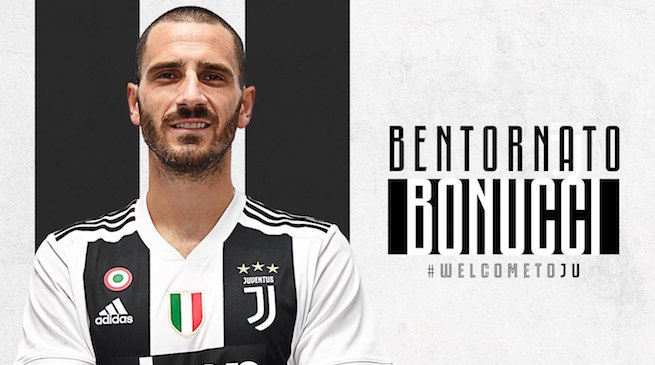 Juve, Bonucci: &#8220;Sono tornato a casa&#8221;. E spiega l&#8217;episodio dello sgabello | Video