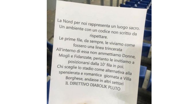 Lazio, Curva Nord misogina: la Figc apre un&#8217;indagine