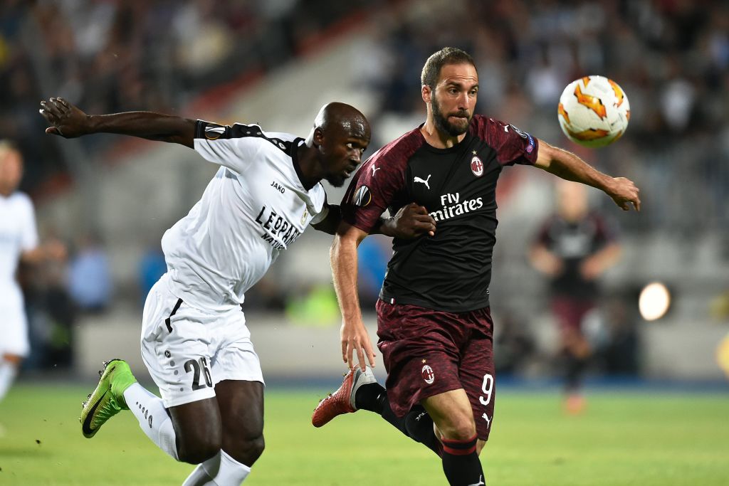 Dudelange-Milan 0-1: il video del gol di Higuain