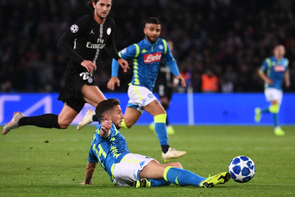 Paris Saint Germain-Napoli 2-2: highlights e video gol (Insigne, Rui aut., Mertens, Di Maria)
