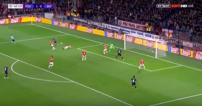 PSV Eindhoven-Inter 1-2 | Video gol Icardi