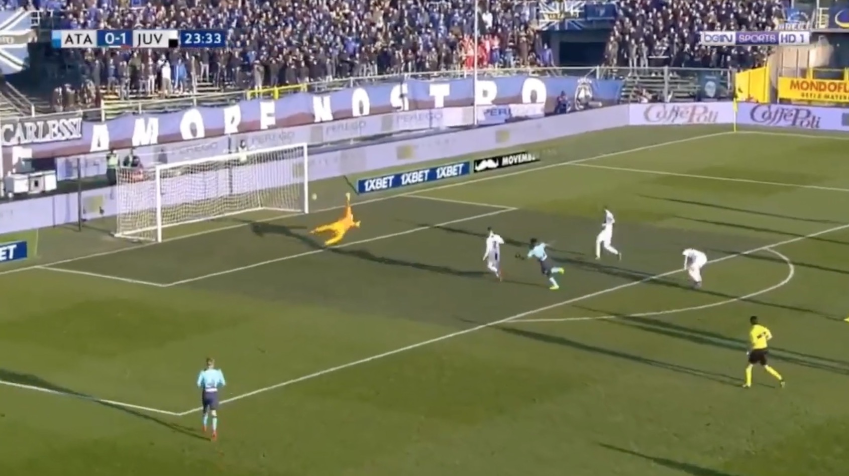 Atalanta-Juventus 1-1: video del gol di Zapata