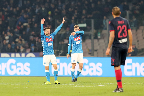 Napoli-Bologna 3-2 | Video gol Mertens