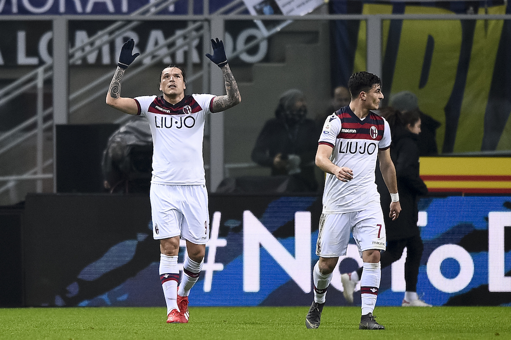 Inter-Bologna 0-1 gol di Santander