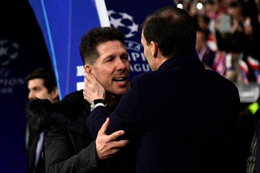 Uefa apre procedimento contro Simeone, ma rischia anche Allegri