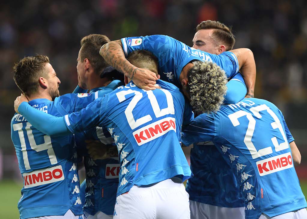 Parma-Napoli 0-4: i video dei gol di Zielinski, Milik e Ounas