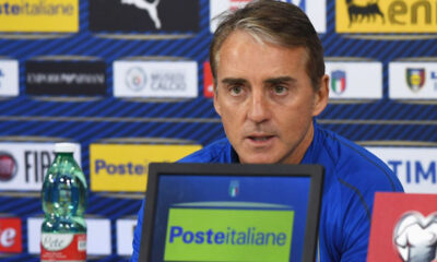 Roberto Mancini prima di Italia-Finlandia