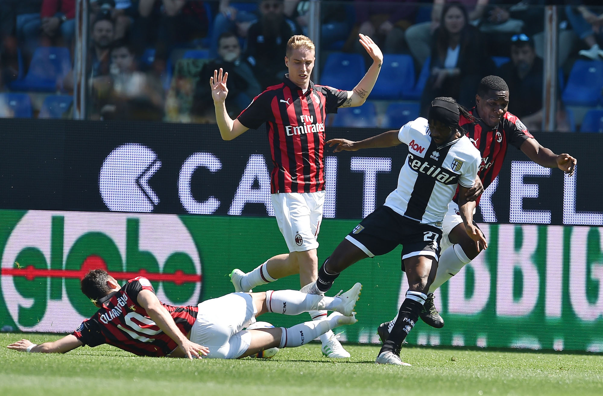 Parma-Milan 1-1: i gol di Castillejo e Alves