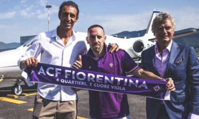 Franck Ribery è arrivato alla Fiorentina