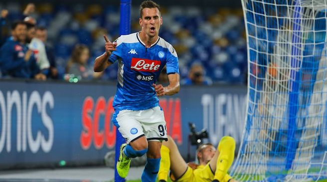 Napoli-Verona 2-0 doppietta di Milik