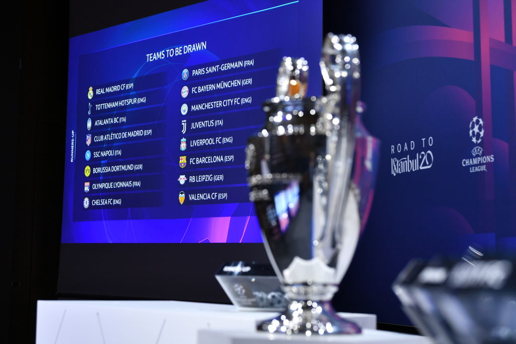 Sorteggi ottavi Champions League: Lione-Juve, Atalanta-Valencia e Napoli-Barcellona