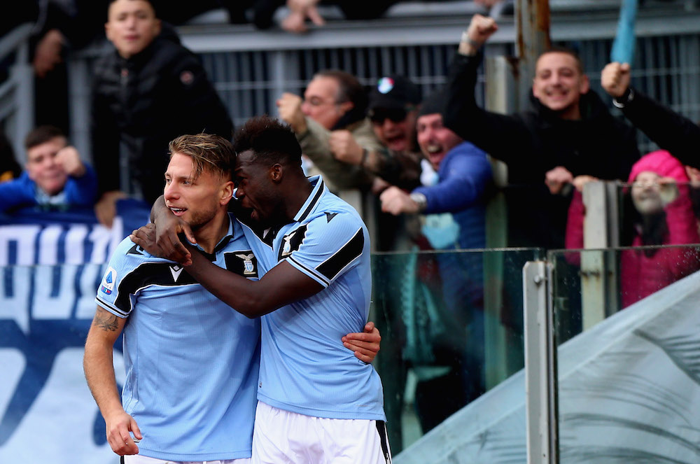 Serie A, Lazio-Samp 5-1. Gol di Caicedo, Bastos e Immobile (tripletta)