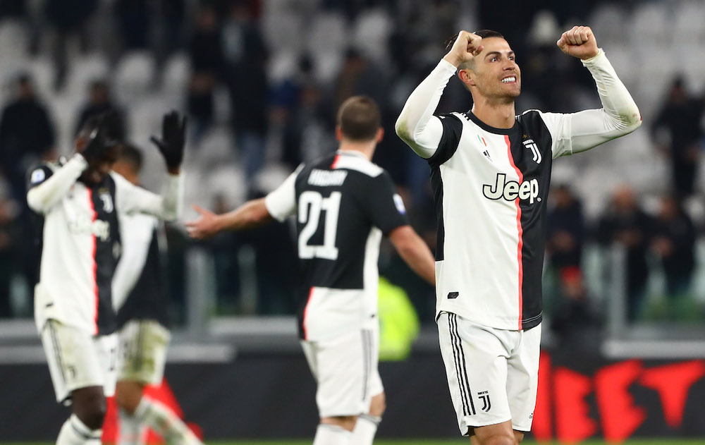 Juventus-Parma 2-1 gol di Cristiano Ronaldo 19 gennaio 2020