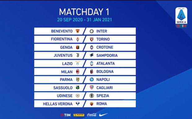 Serie A 2020/2021: il calendario ufficiale
